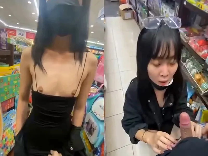 đi nhà sách em mặc mỗi cái quần lót còn đòi anh mút cậu bé p1